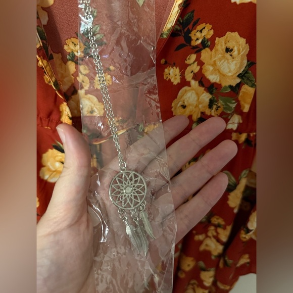 Almost Famous Red Floral Kimono Cardigan - Picture 6 of 6